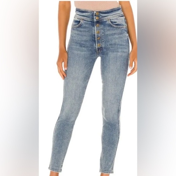 MOTHER The Swooner Snapped Ankle Bonfire Lighting Size 25 EUC - Picture 1 of 6